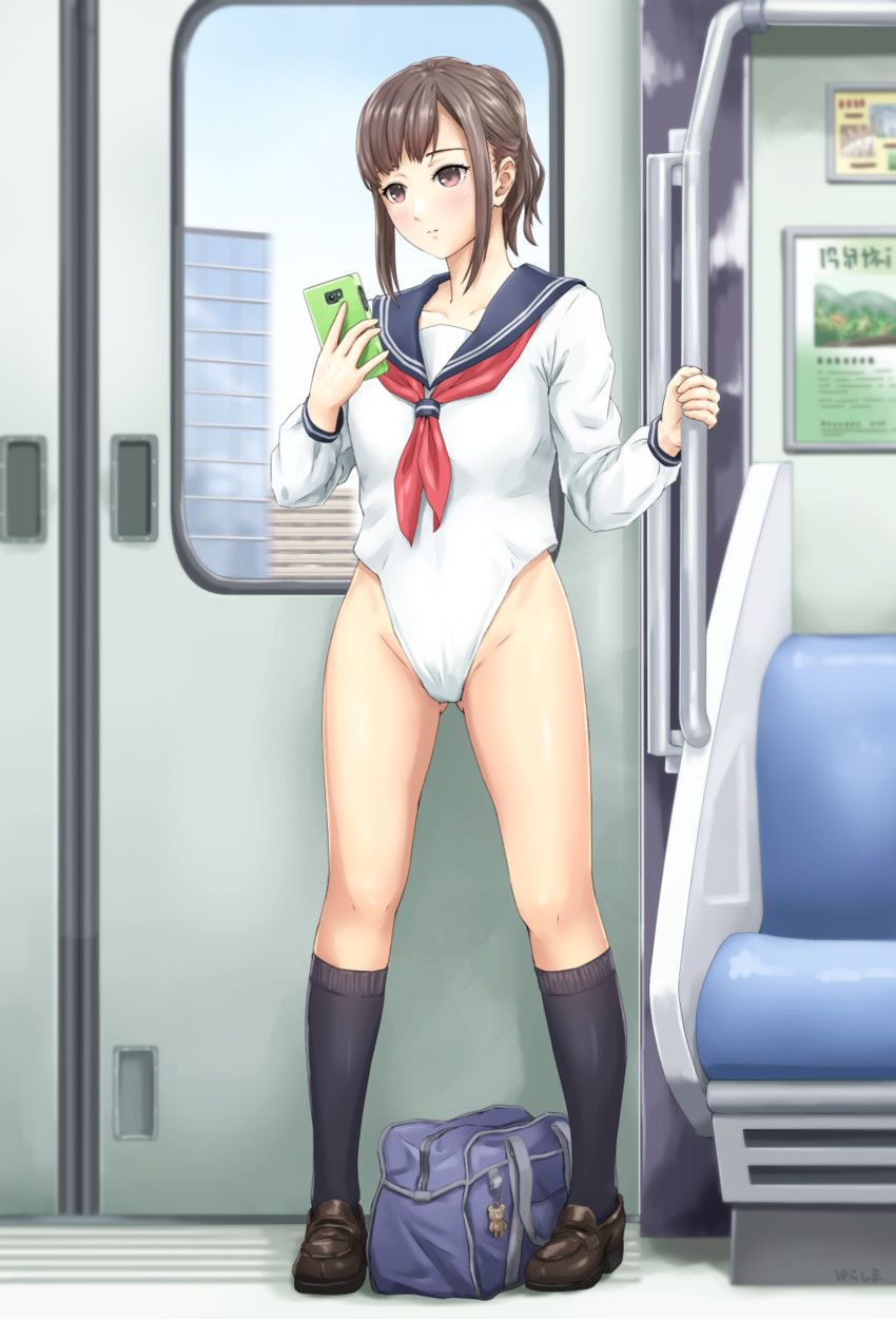 Erotic pictures of girls riding on the train, underwear, underwear, etc. 20