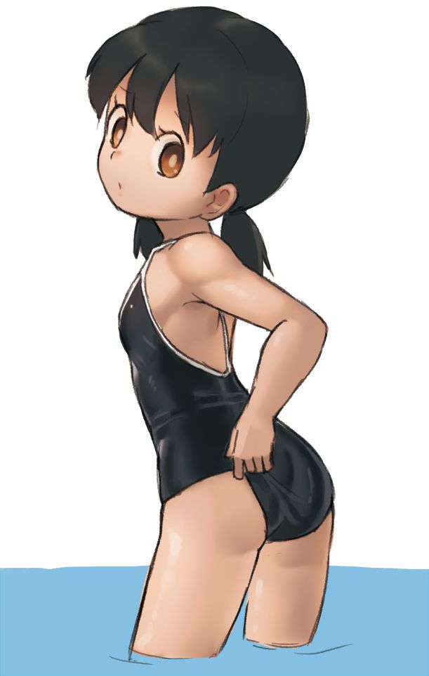 【Lori Kawa Hip】Secondary loli girl beautiful and cute loli hip, secondary erotic image enjoying the roundness of the buttocks 28