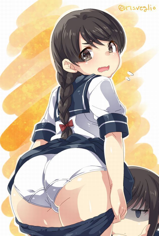 [Retrospective pose] erotic secondary image of the child looking backwards...! That one 19