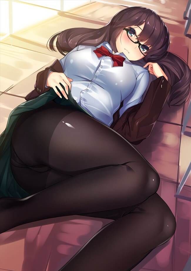 【Erotic Anime Summary】 Beautiful girl and beautiful girl legs and pants seen through pantyhose are too high 【40 sheets】 11