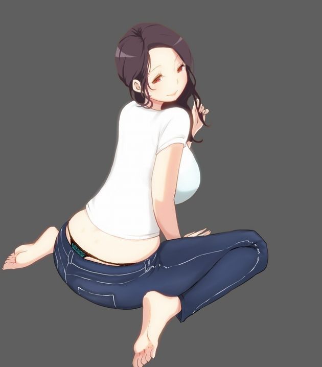 [Clothes] H erotic image of the elder sister wear jeans...!!!! That one 33