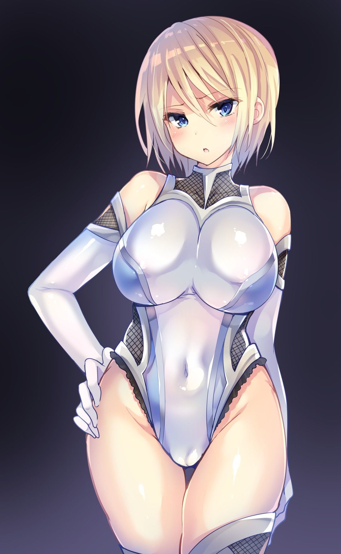 Are you familiar with SF and fantasy? ] Body line of the Terumi girl wearing a battle suit and inner costume type leotard ─ ─ ④ 19