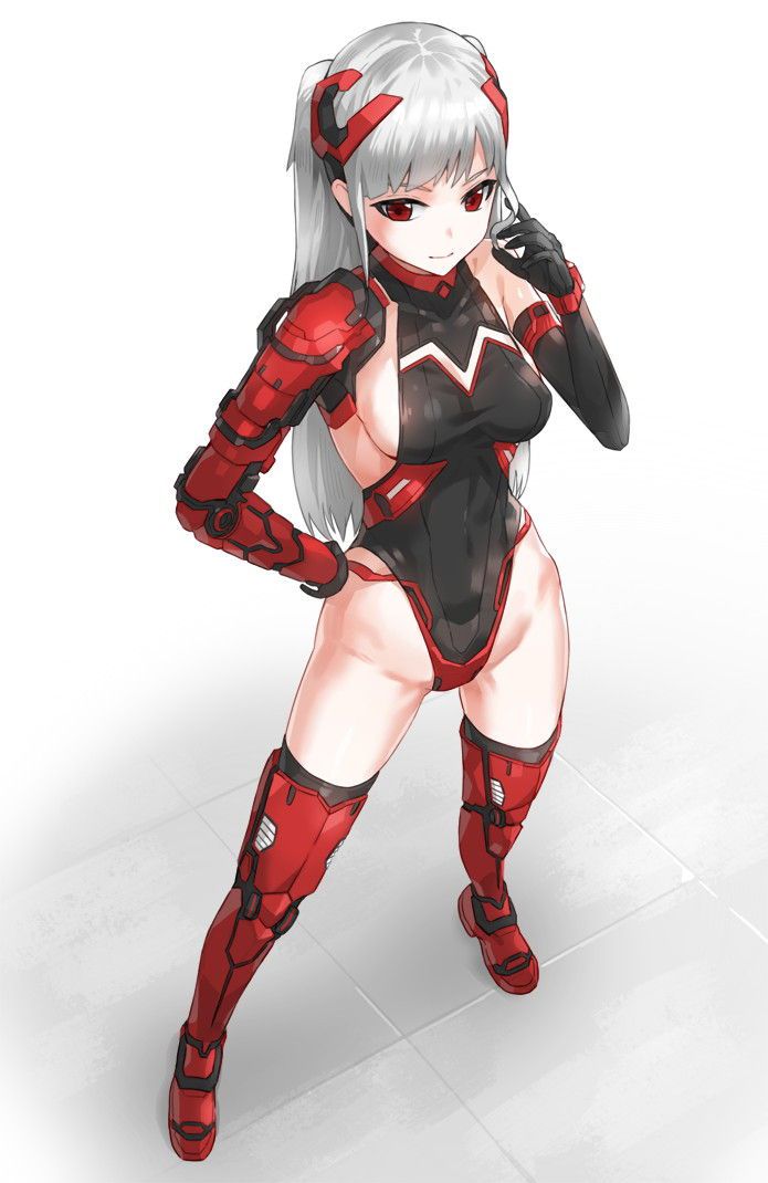 Are you familiar with SF and fantasy? ] Body line of the Terumi girl wearing a battle suit and inner costume type leotard ─ ─ ④ 28