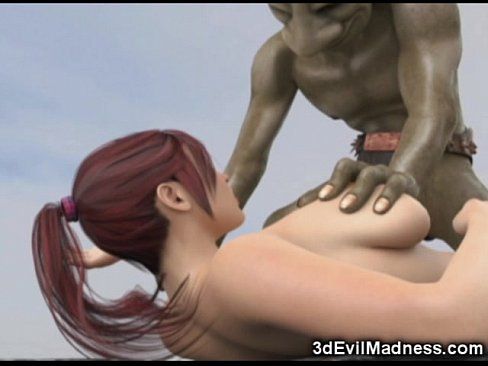 3D Goblin Fucks Helpless Busty Girl! - 3 min Part 1 3