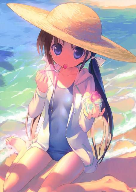 [58 pieces] two-dimensional girl fetish image wearing a straw hat. 5 27