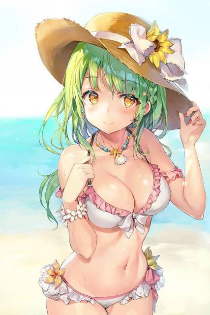 [58 pieces] two-dimensional girl fetish image wearing a straw hat. 5 46