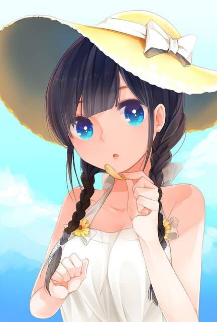 [55 sheets] Two-dimensional girl fetish image wearing a straw hat. 4 29