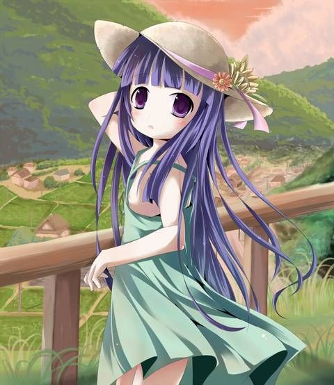 [55 sheets] Two-dimensional girl fetish image wearing a straw hat. 4 8