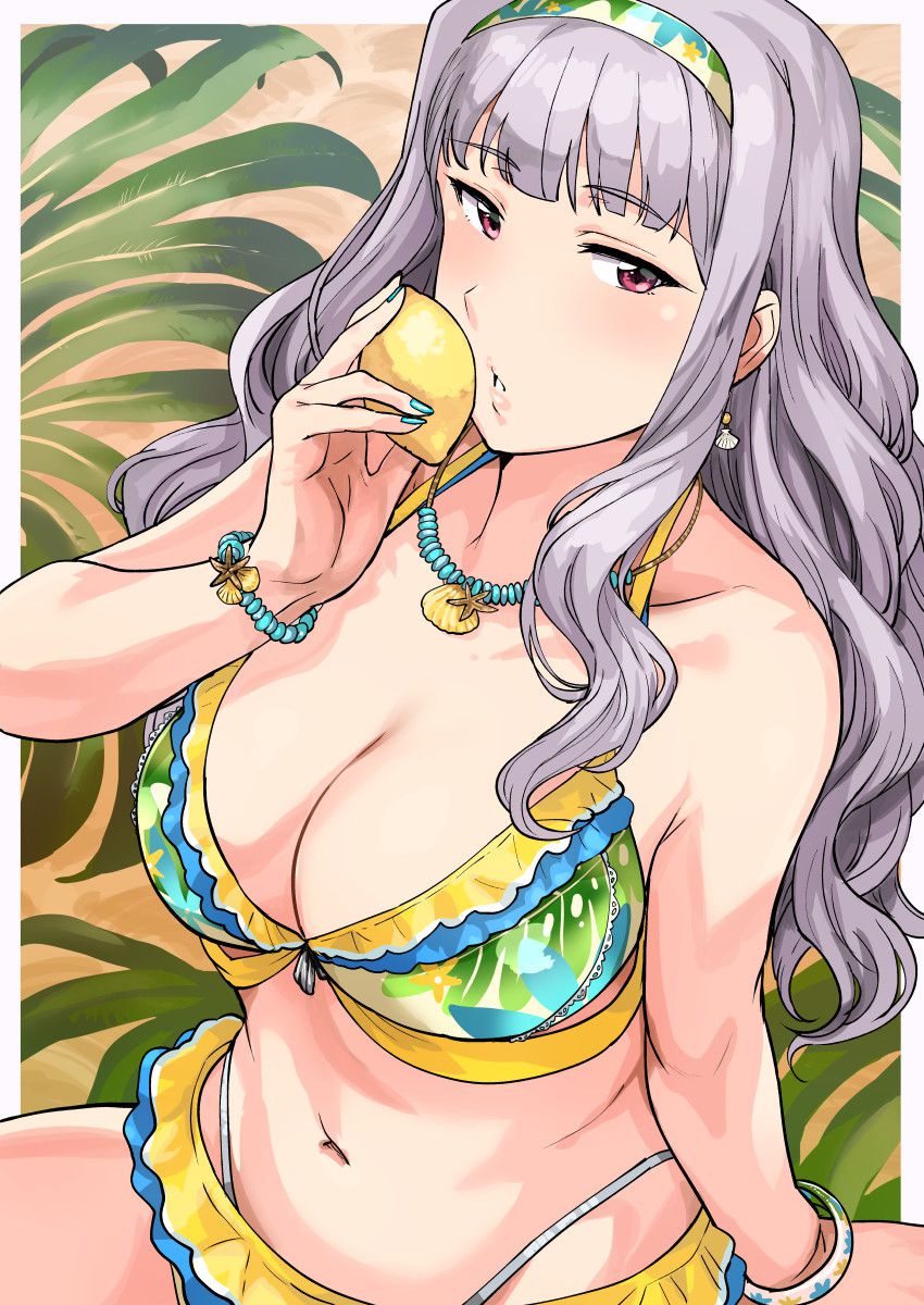 Secondary image of a girl with a smattering of lemon and sucking 10