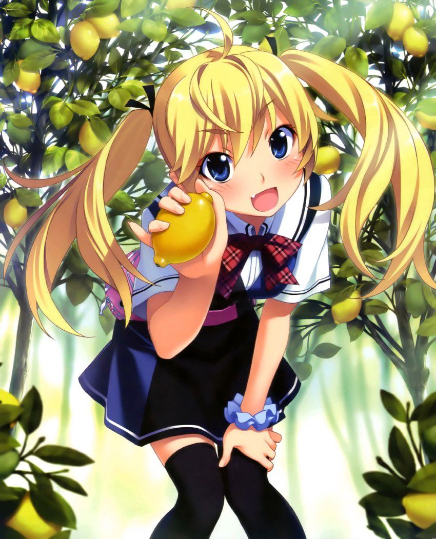 Secondary image of a girl with a smattering of lemon and sucking 21