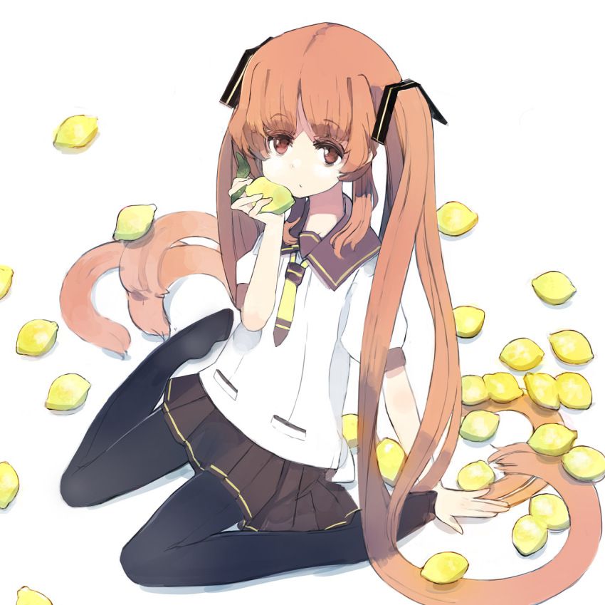 Secondary image of a girl with a smattering of lemon and sucking 23