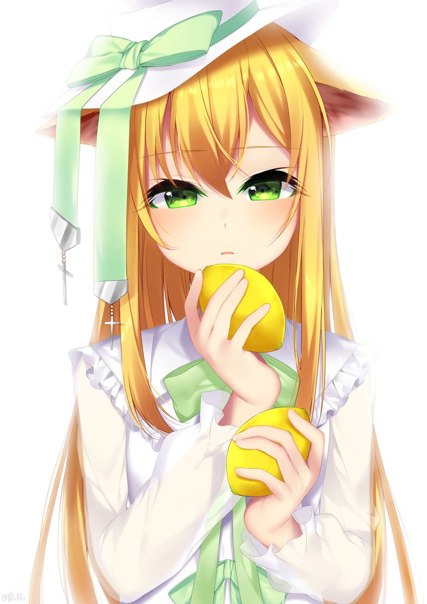 Secondary image of a girl with a smattering of lemon and sucking 25