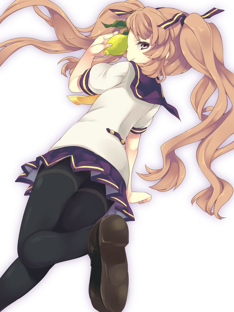 Secondary image of a girl with a smattering of lemon and sucking 29