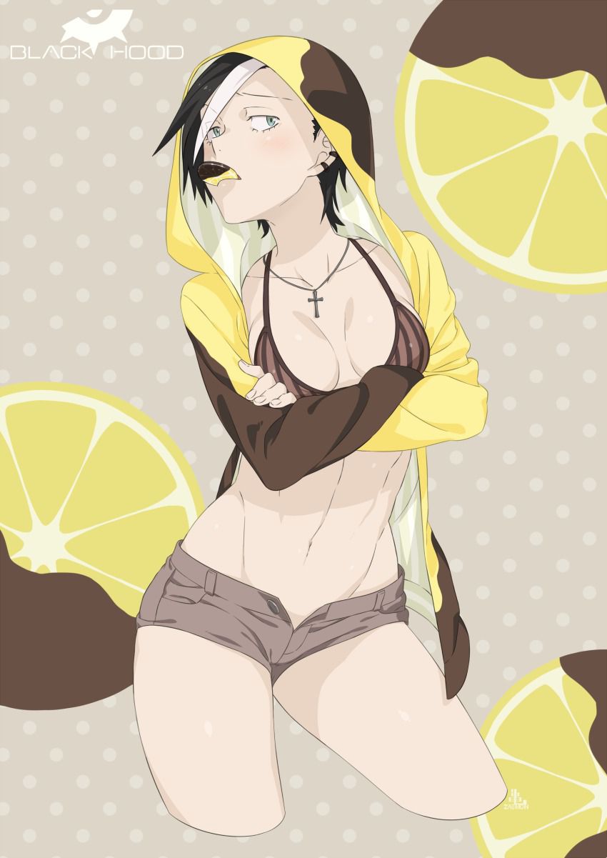 Secondary image of a girl with a smattering of lemon and sucking 32