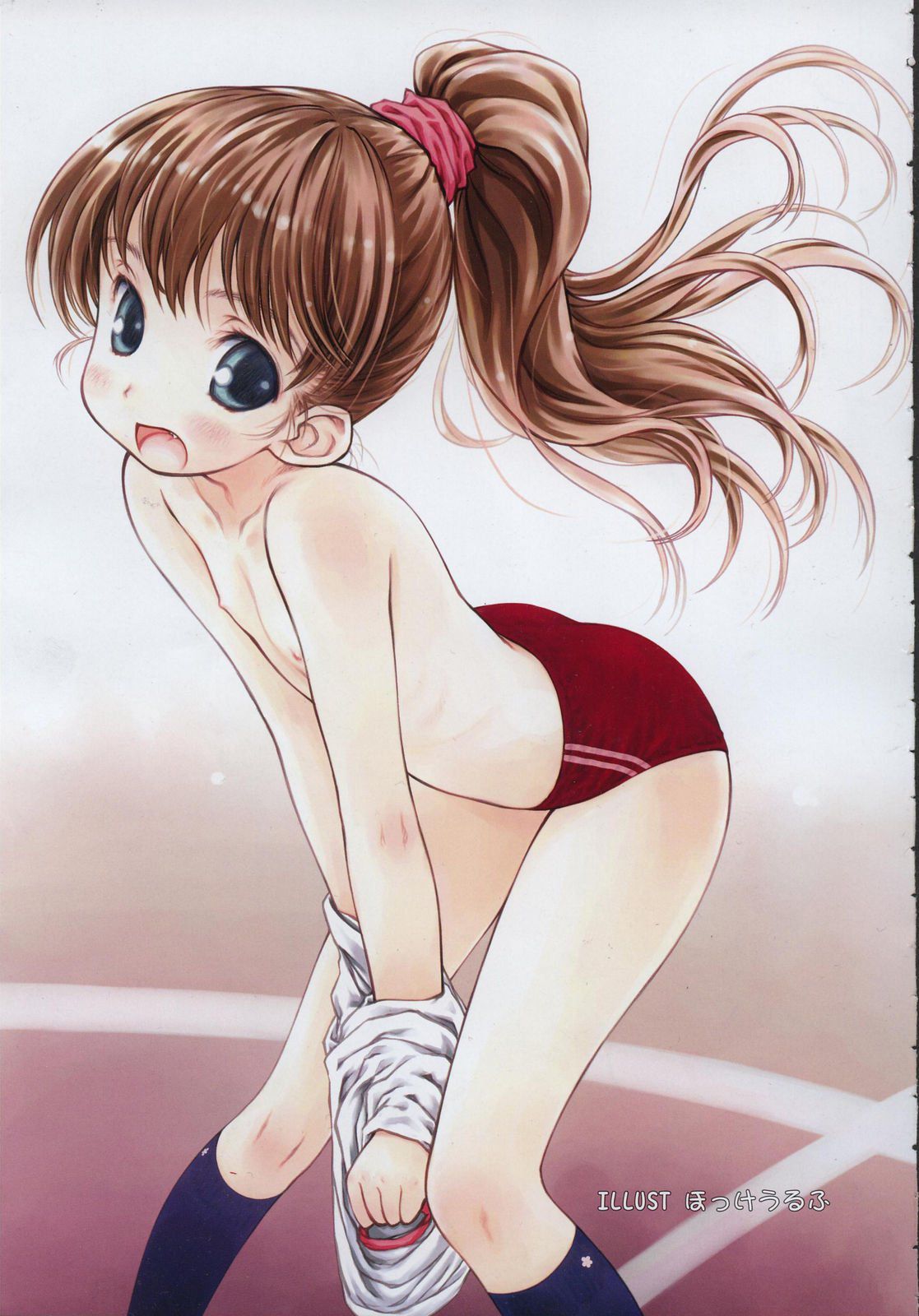 【Gym clothes loli girl】 Originally, today is sports day, so secondary erotic image of secondary loli girl in gymnastics clothes and bulma 41