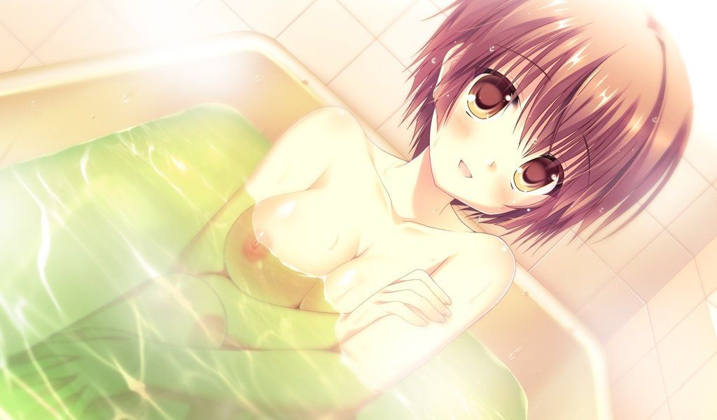 A bath image that wants to do lewd by the bubble covered 7