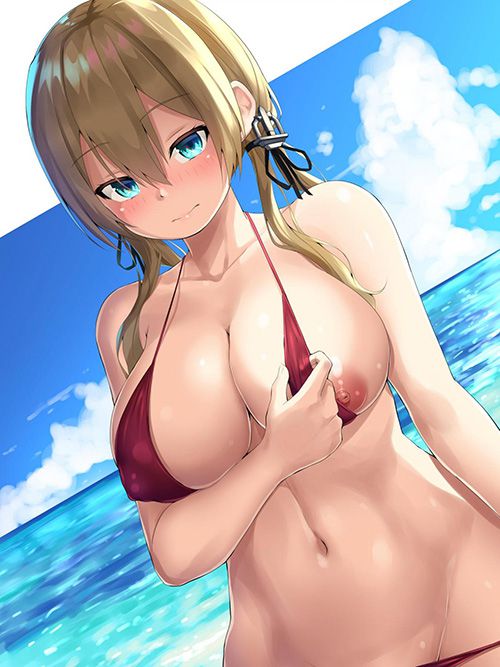 【Erotic Anime Summary】 Beauty and beautiful girls exposing only one boob [50 photos] 1