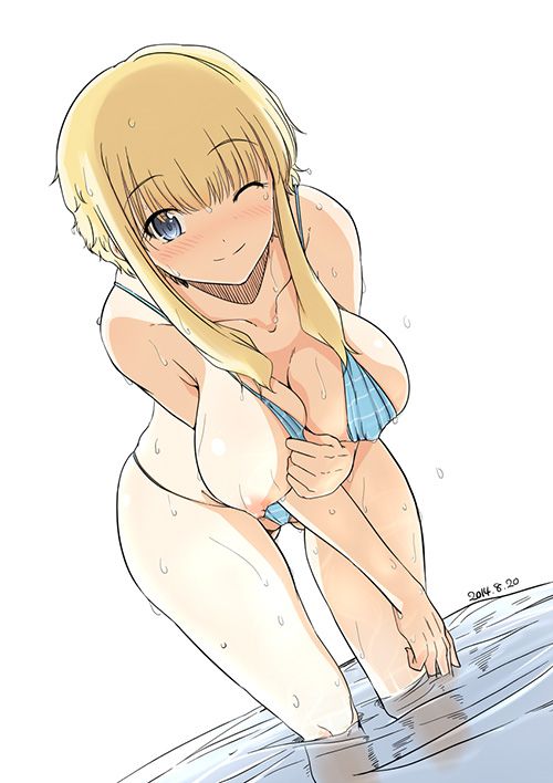 【Erotic Anime Summary】 Beauty and beautiful girls exposing only one boob [50 photos] 38