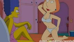 Lesbian Hentai - Marge Simpson and Lois Griffin 3