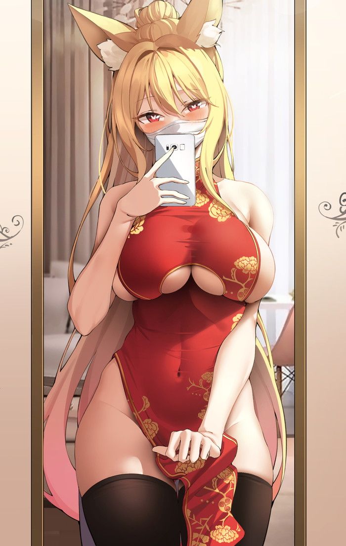 【Secondary】Summary of erotic images of the fox girl with fluffy ears and tail Part 2 3