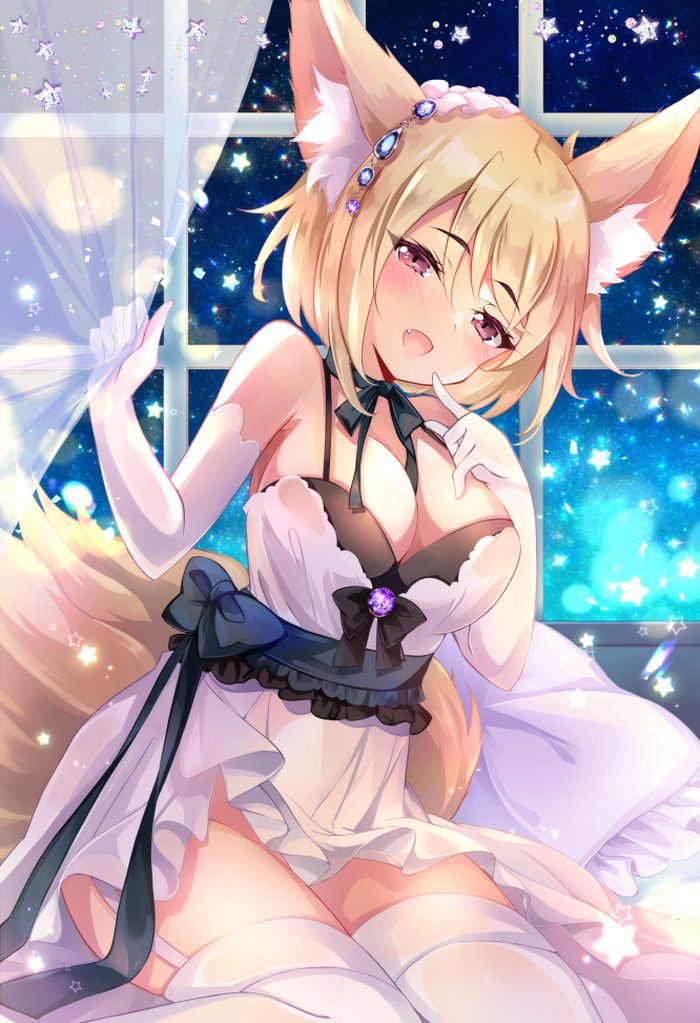 【Secondary】Summary of erotic images of the fox girl with fluffy ears and tail Part 2 46