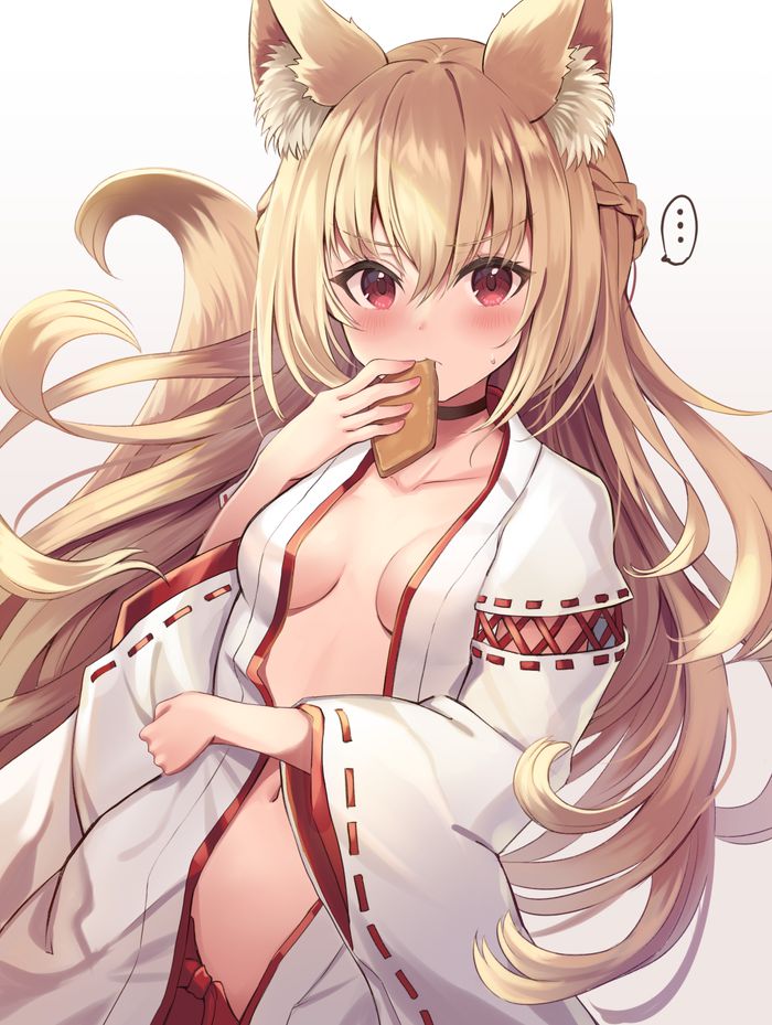 【Secondary】Summary of erotic images of the fox girl with fluffy ears and tail Part 2 48