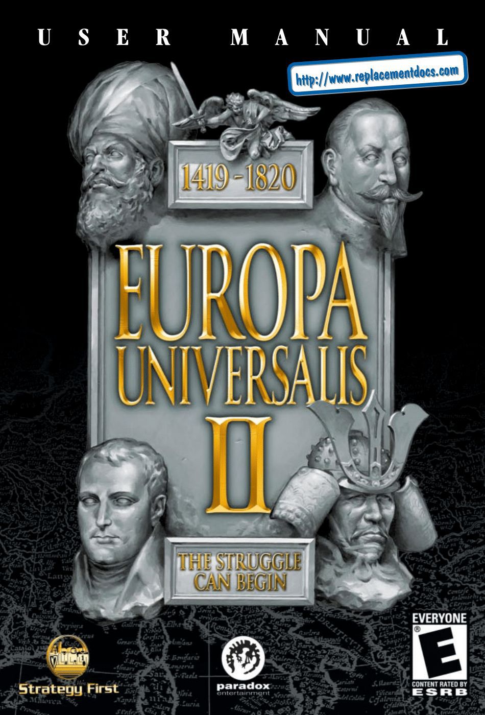 Europa Universalis II (PC (DOS/Windows)) Game Manual 1