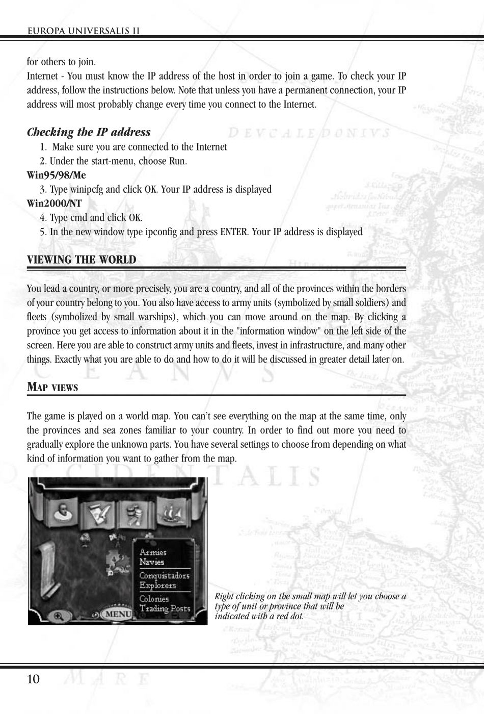 Europa Universalis II (PC (DOS/Windows)) Game Manual 11