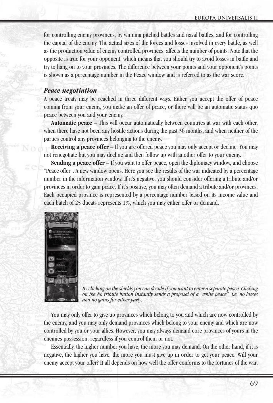 Europa Universalis II (PC (DOS/Windows)) Game Manual 70