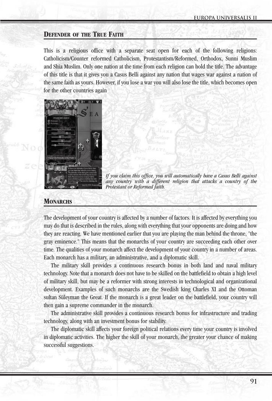 Europa Universalis II (PC (DOS/Windows)) Game Manual 92