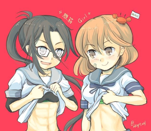 [Secondary ZIP] Amagiri-chan's image summary of the ship that seems not bad also abs girls 12
