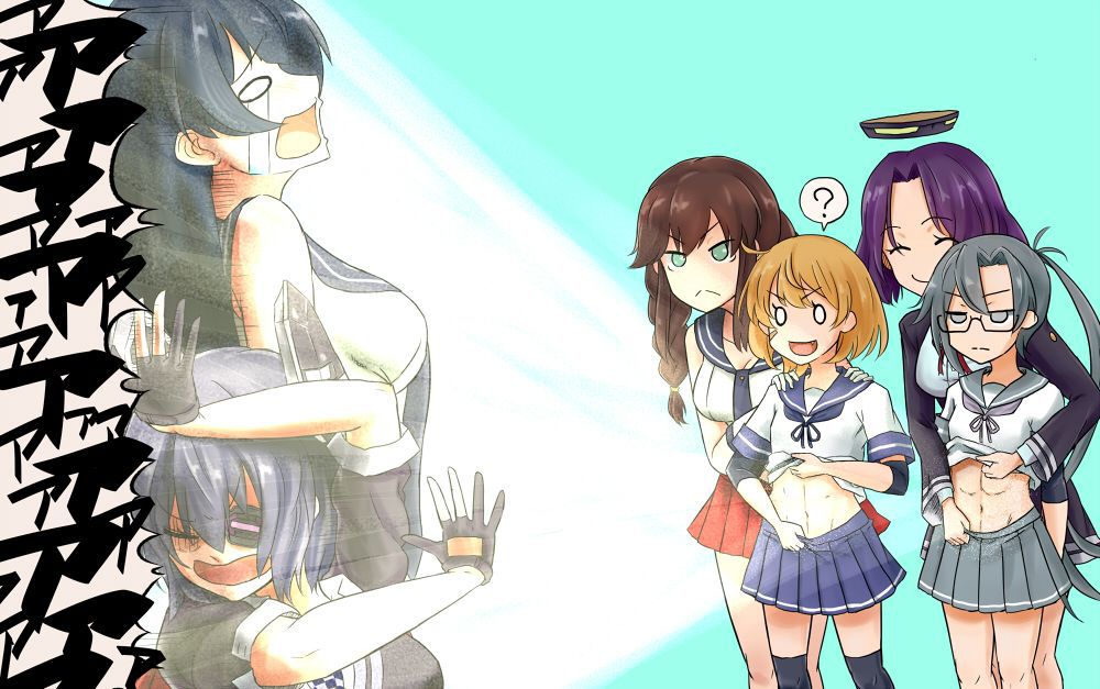 [Secondary ZIP] Amagiri-chan's image summary of the ship that seems not bad also abs girls 13