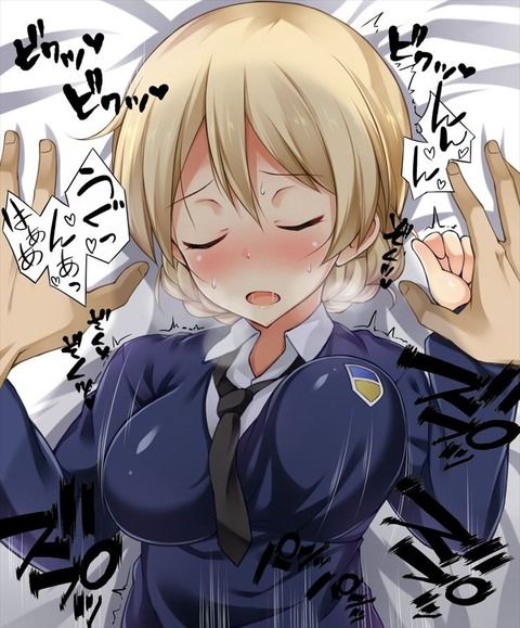 【Secondary Erotica】Girls &amp; Panzer Galpan Darjeeling's erotic image is here 11