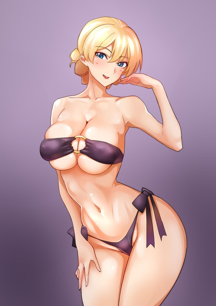 【Secondary Erotica】Girls &amp; Panzer Galpan Darjeeling's erotic image is here 5