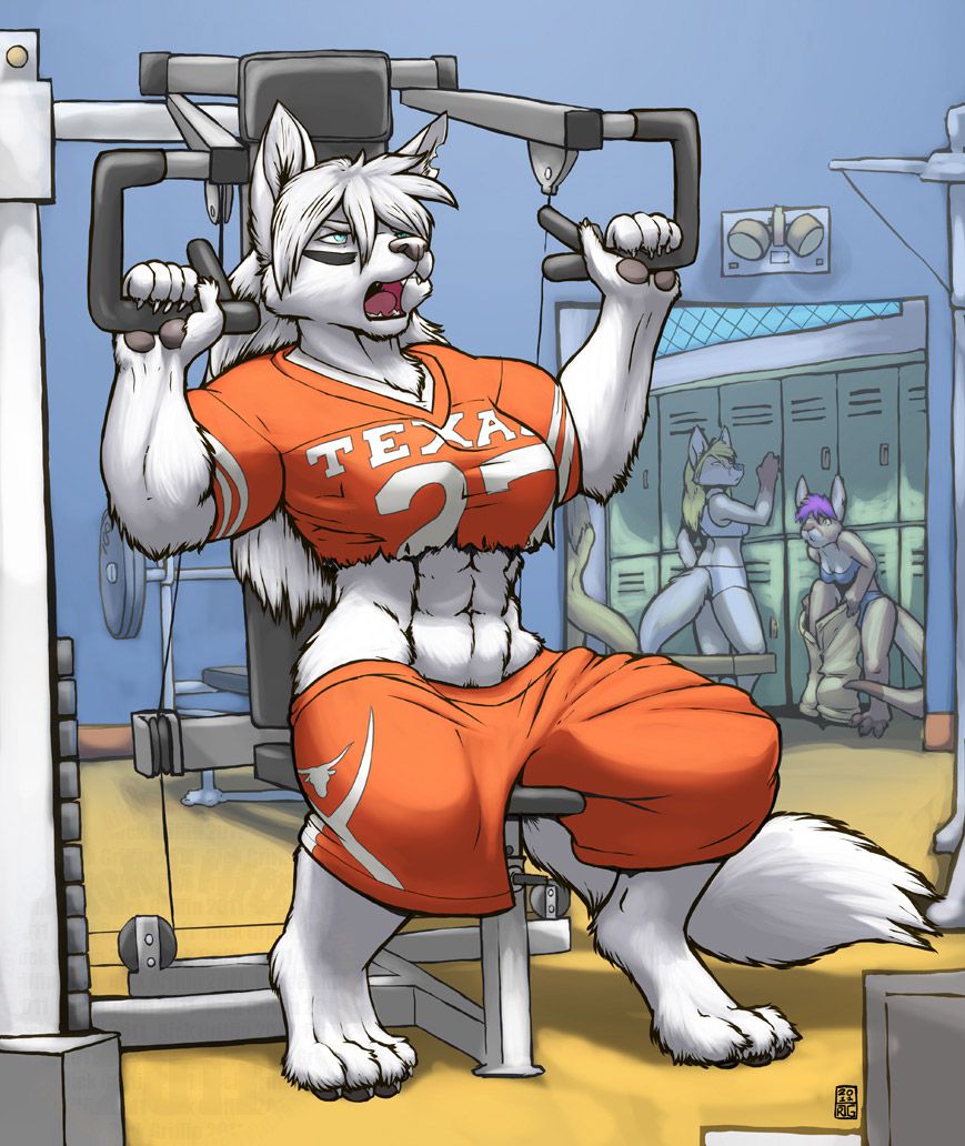 YOGA Pants and Workout Antics, Furry edition 34
