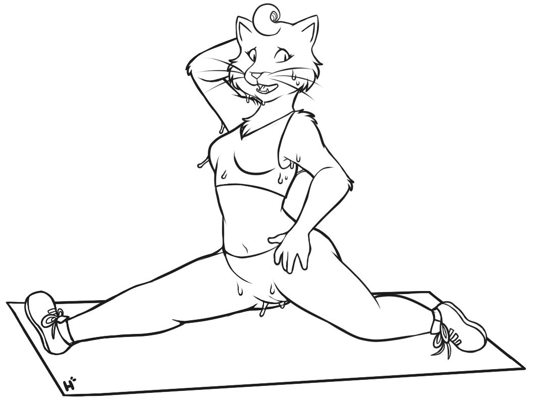 YOGA Pants and Workout Antics, Furry edition 42
