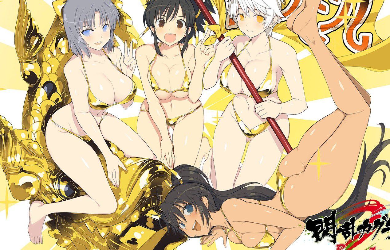 [Senran Kagura Burst Re: newal] Erotic swimsuit illustration wallpaper and PS4 theme in commemoration of release! 1