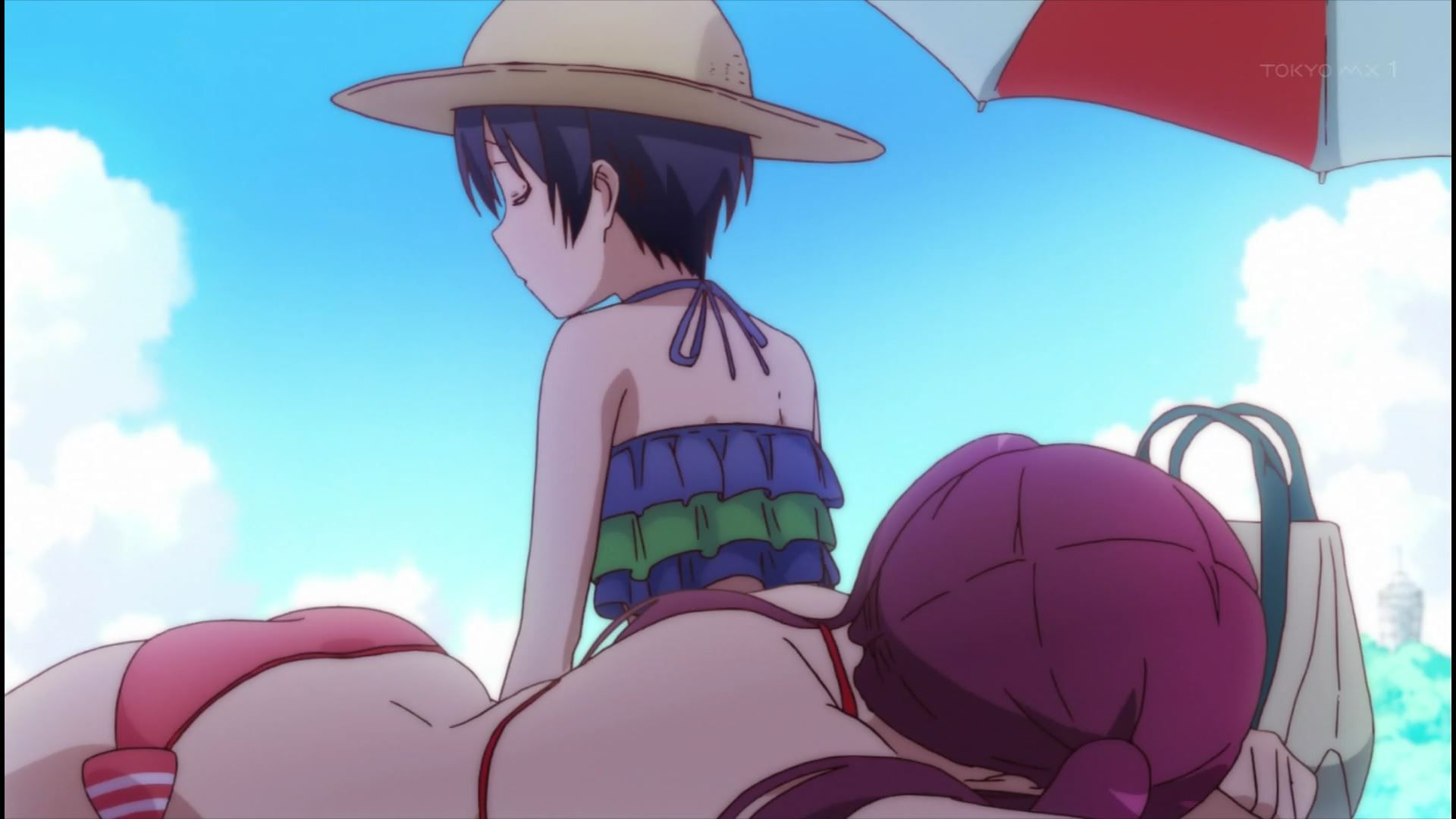 Anime "Ramen Love Koizumi" in the scene of the swimsuit and erotic breasts of girls in 8 episodes! 14