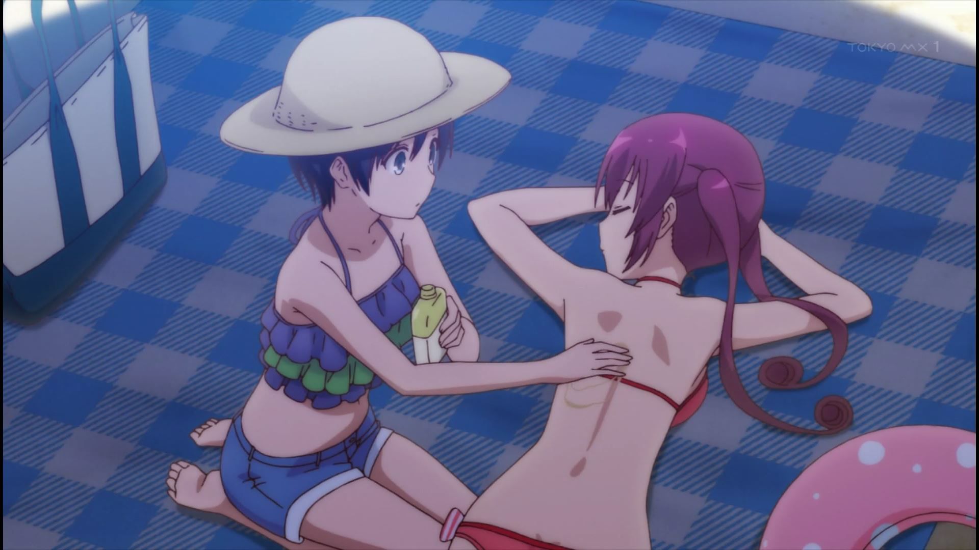 Anime "Ramen Love Koizumi" in the scene of the swimsuit and erotic breasts of girls in 8 episodes! 15