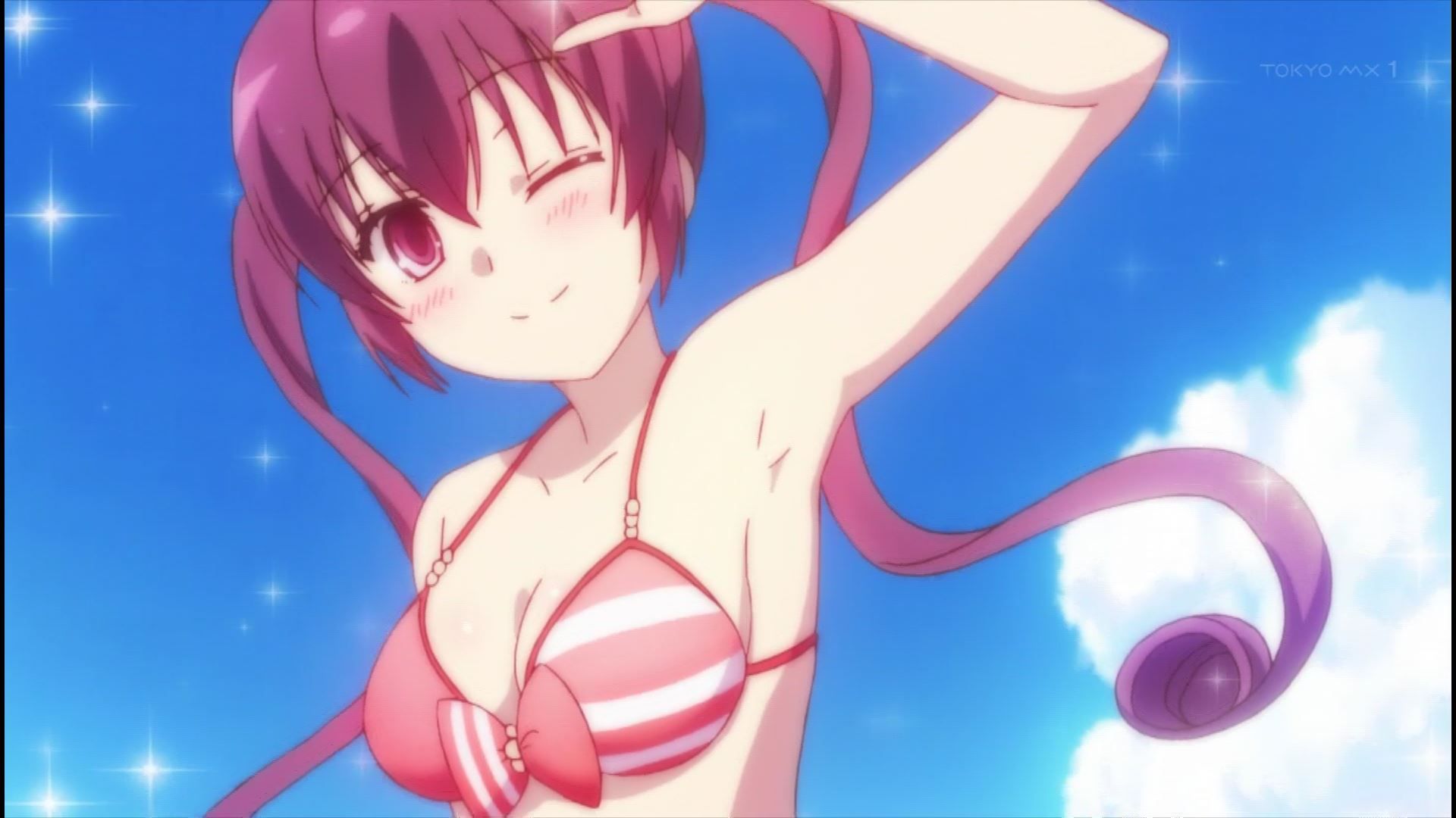 Anime "Ramen Love Koizumi" in the scene of the swimsuit and erotic breasts of girls in 8 episodes! 3