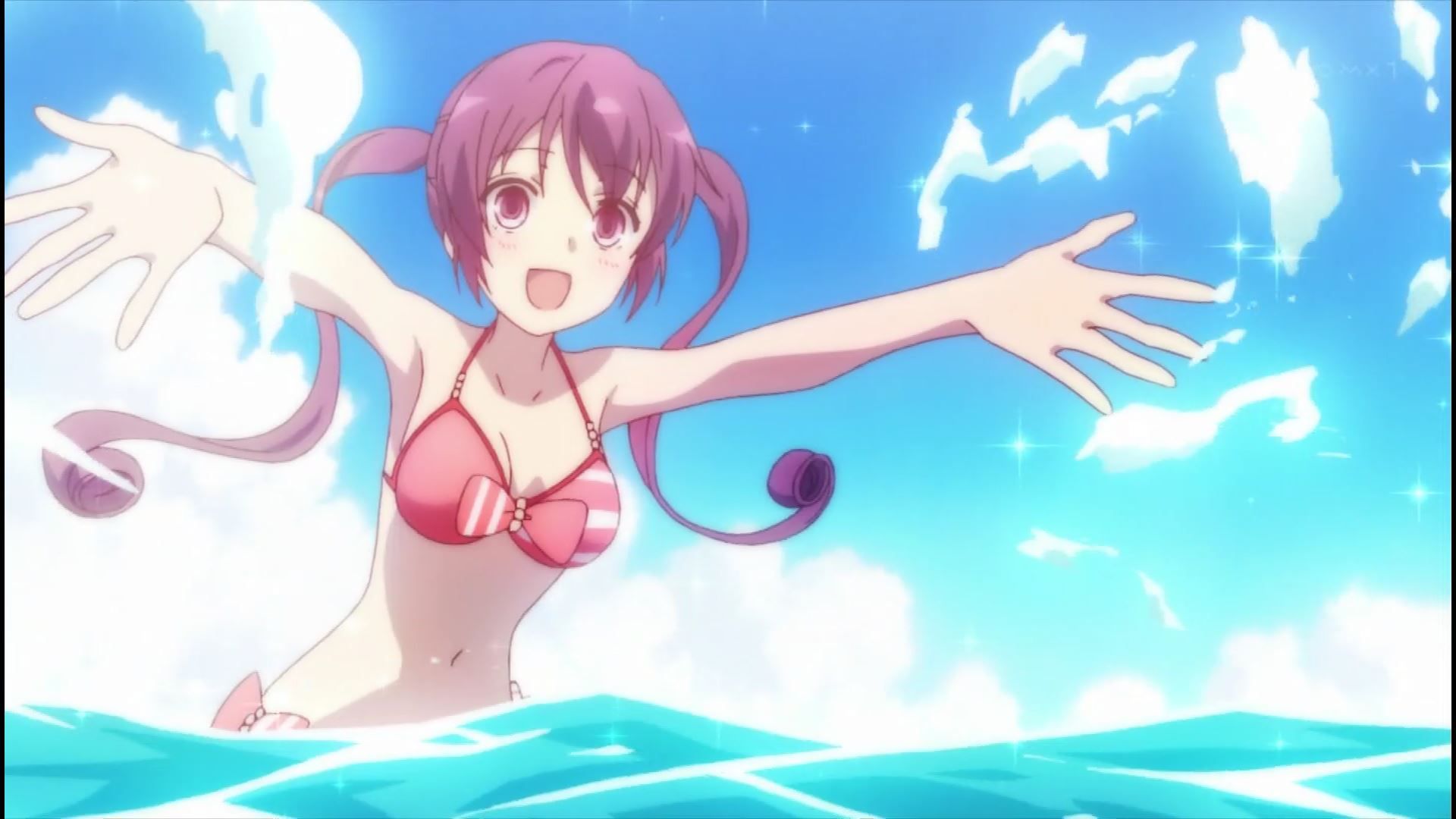 Anime "Ramen Love Koizumi" in the scene of the swimsuit and erotic breasts of girls in 8 episodes! 5