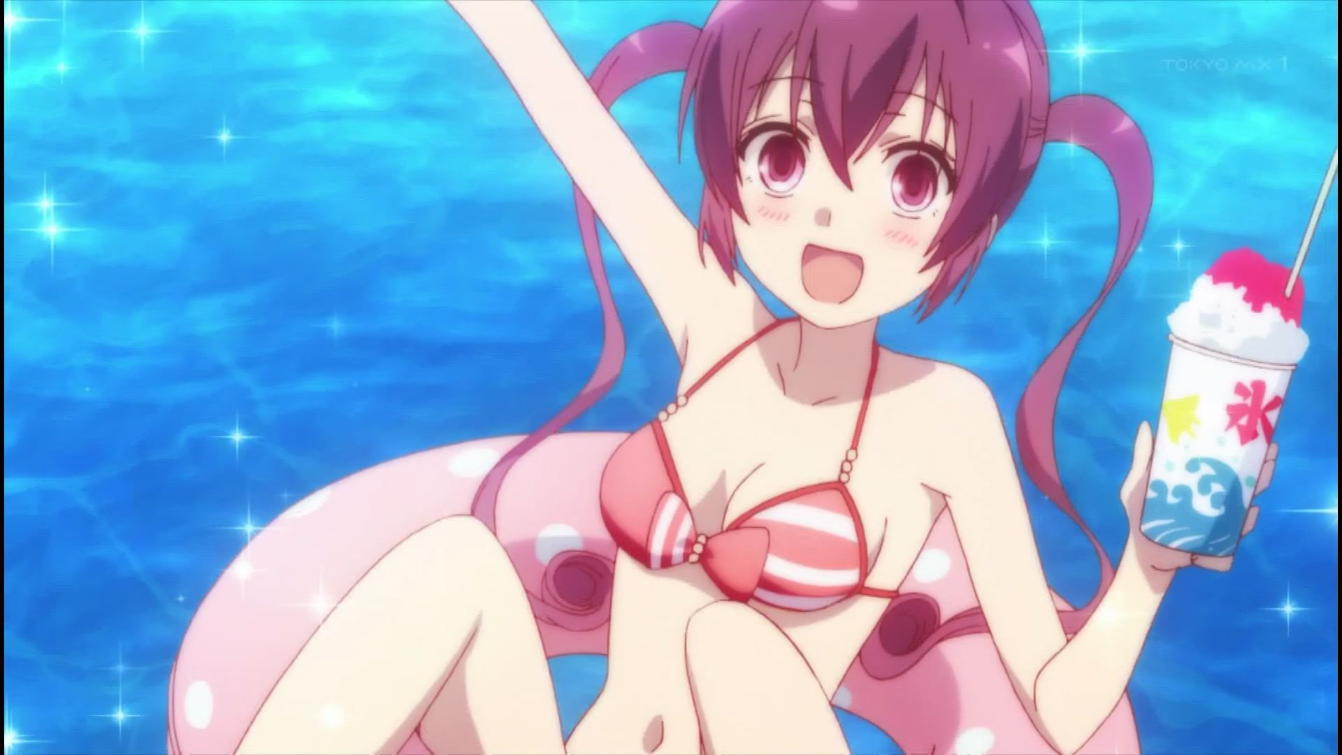 Anime "Ramen Love Koizumi" in the scene of the swimsuit and erotic breasts of girls in 8 episodes! 7