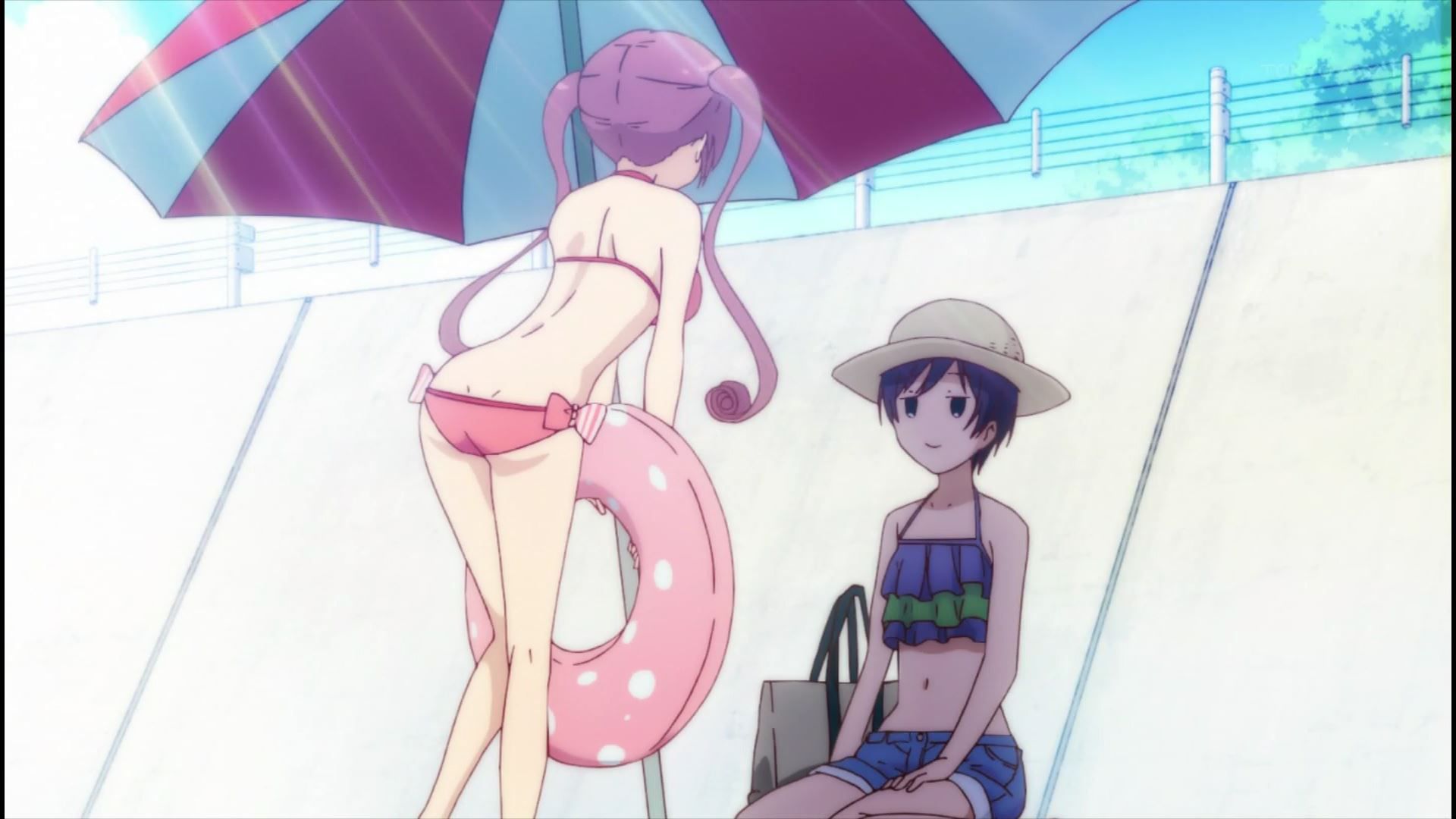 Anime "Ramen Love Koizumi" in the scene of the swimsuit and erotic breasts of girls in 8 episodes! 9