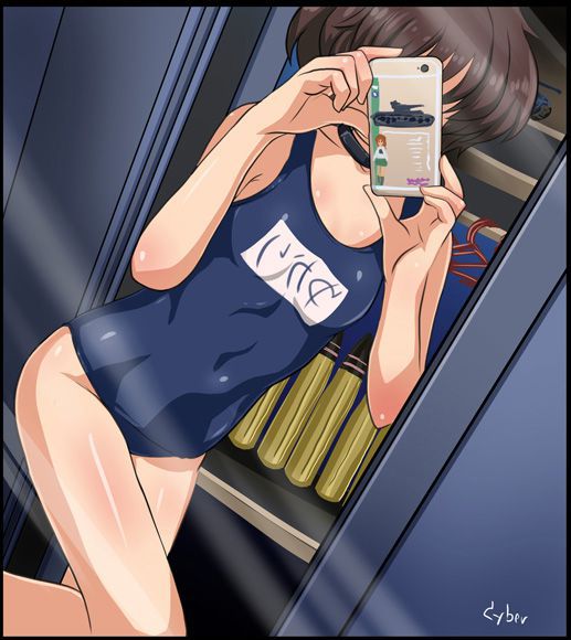 【Girls &amp; Panzer】Erotic image that slips through with Yukari Akiyama's etch 11