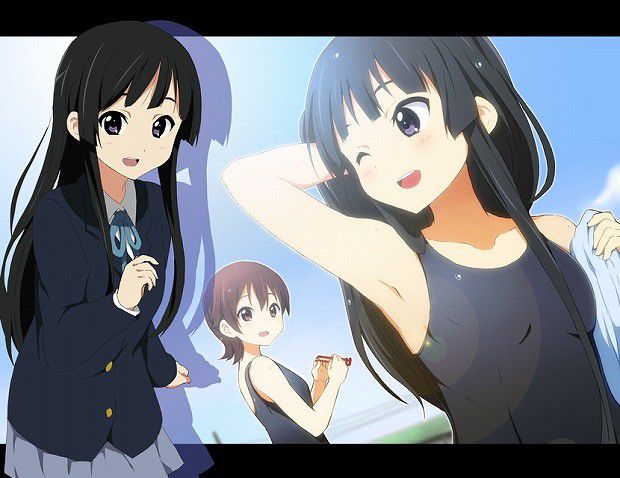 『 K-On! ] I'll put the erotic image of Mio Akiyama that continues to be a long time the No1 10