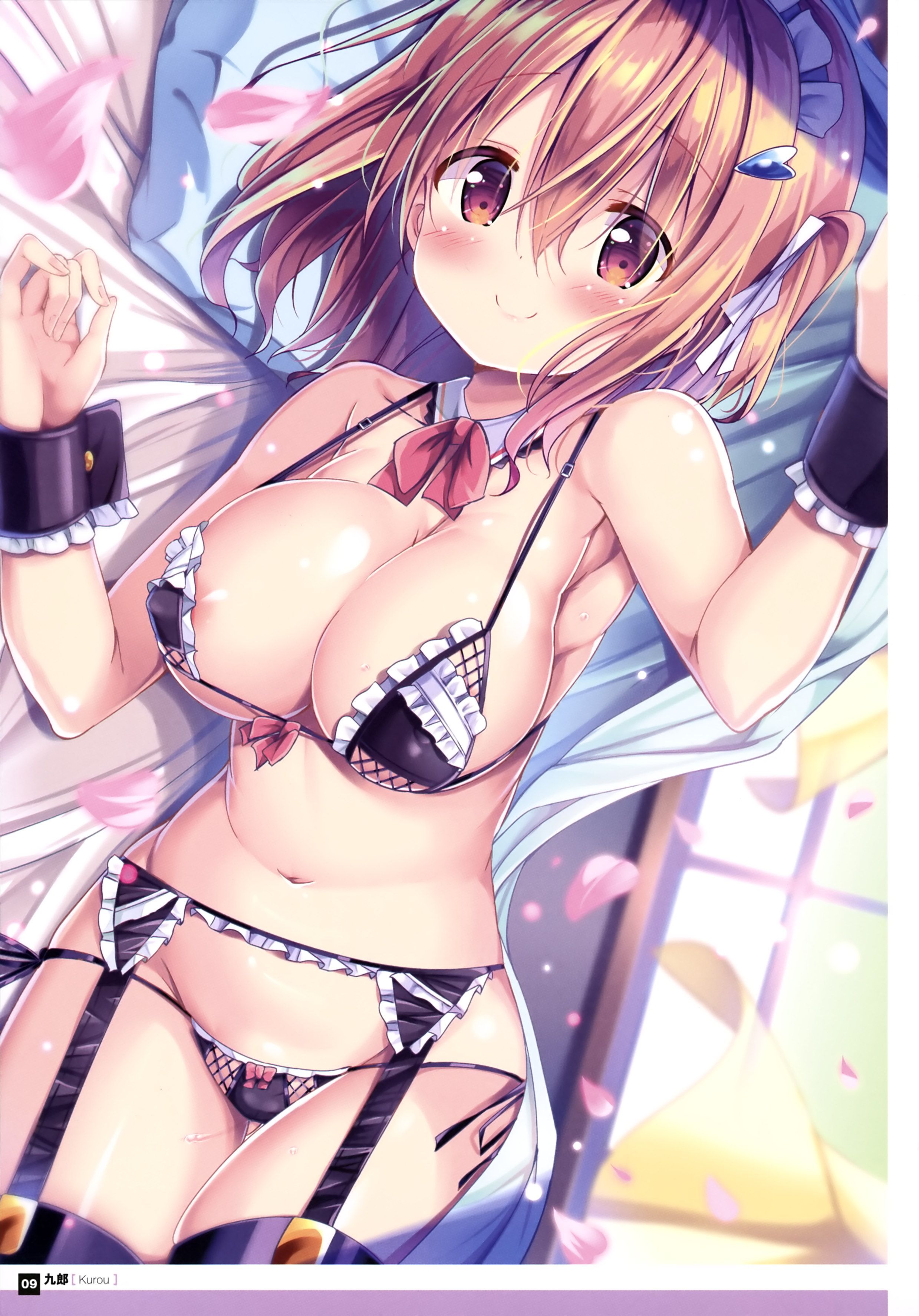 【Erotic Anime Summary】 Erotic image collection of beautiful women and beautiful girls wearing garter belts [50 sheets] 1