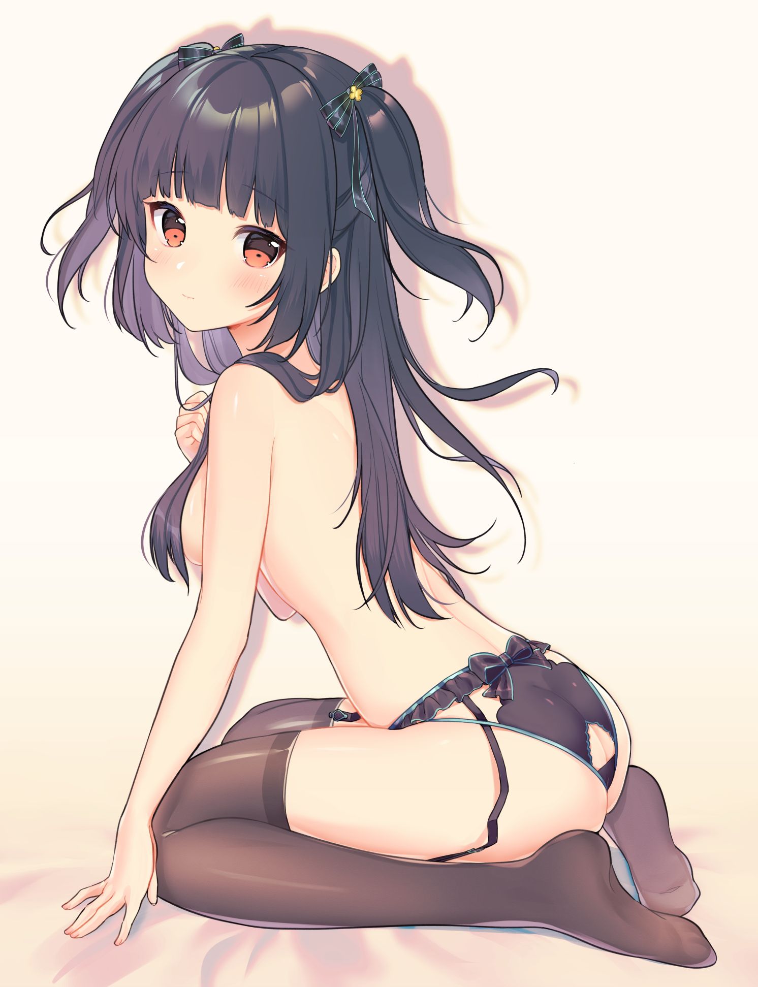 【Erotic Anime Summary】 Erotic image collection of beautiful women and beautiful girls wearing garter belts [50 sheets] 24