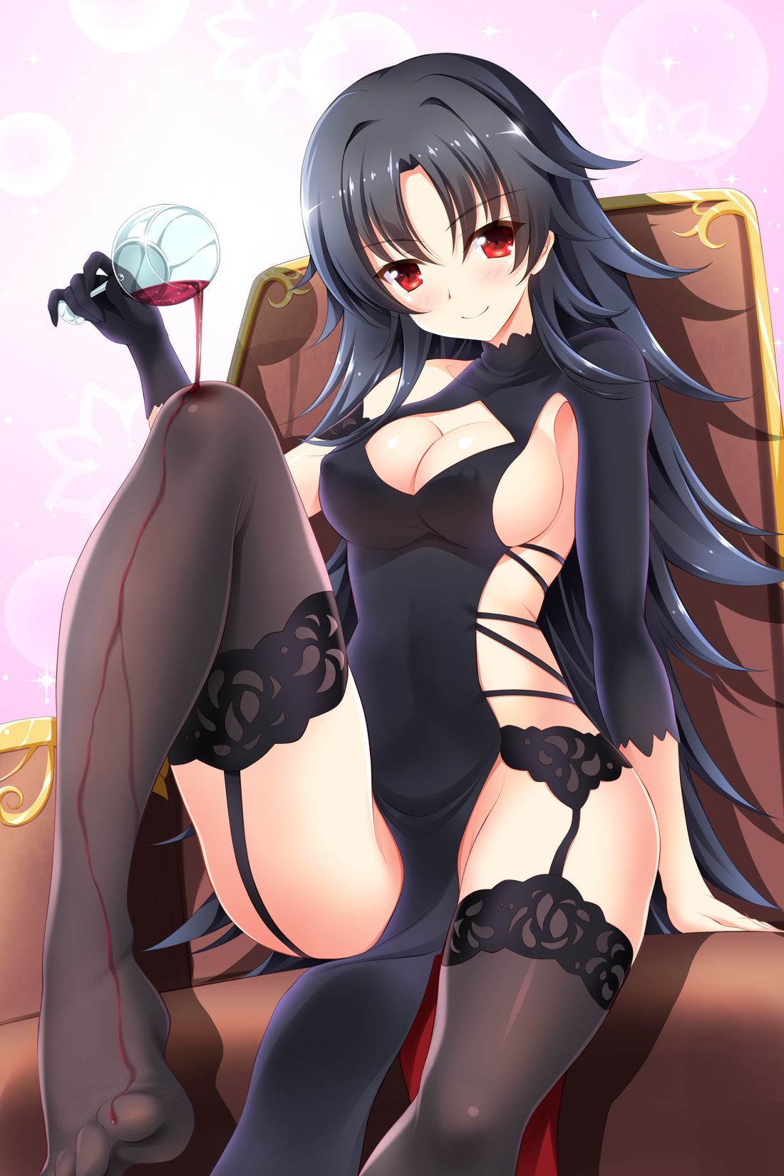 【Erotic Anime Summary】 Erotic image collection of beautiful women and beautiful girls wearing garter belts [50 sheets] 47