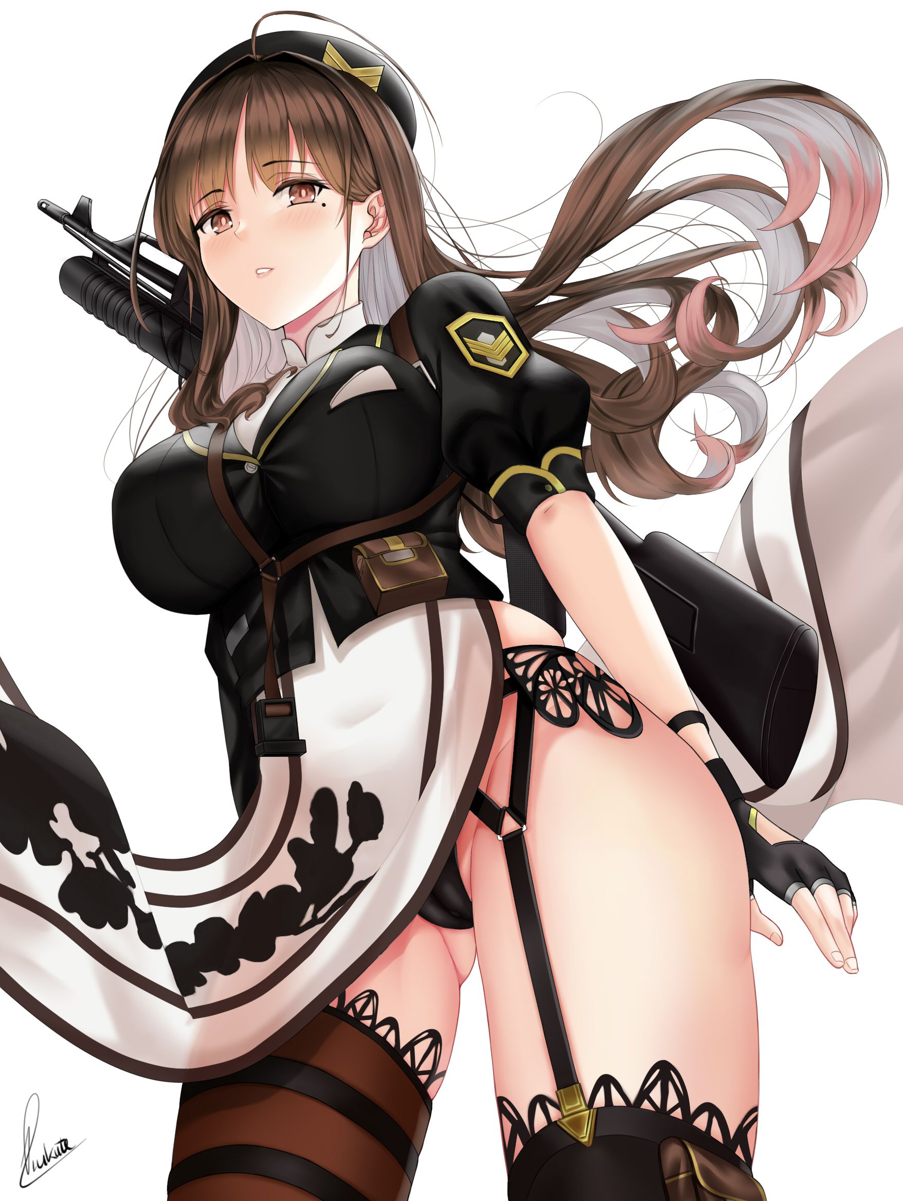 【Erotic Anime Summary】 Erotic image collection of beautiful women and beautiful girls wearing garter belts [50 sheets] 50