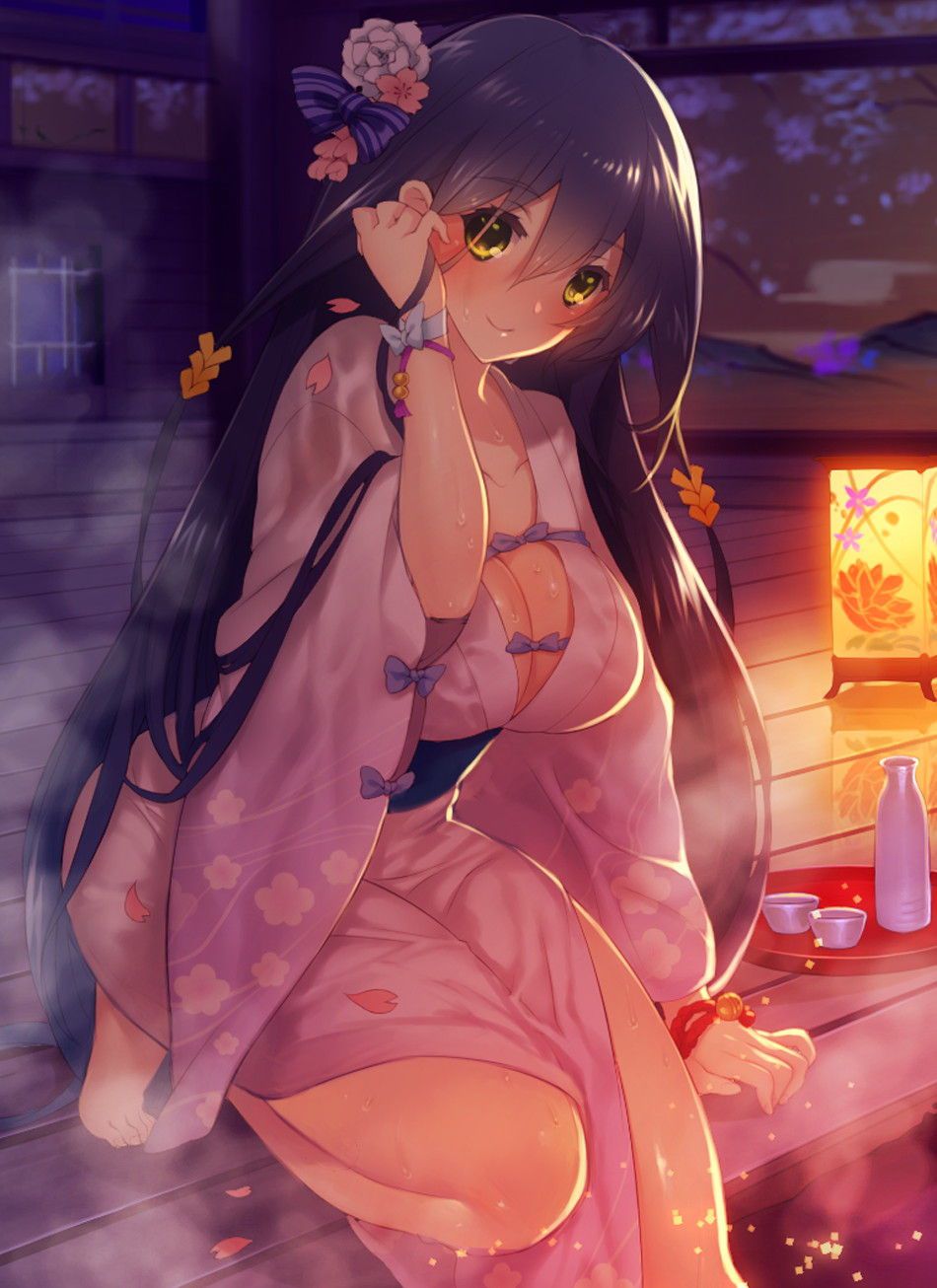 On a cold day, she and Shippori of yukata in a hot Spring Inn... 46
